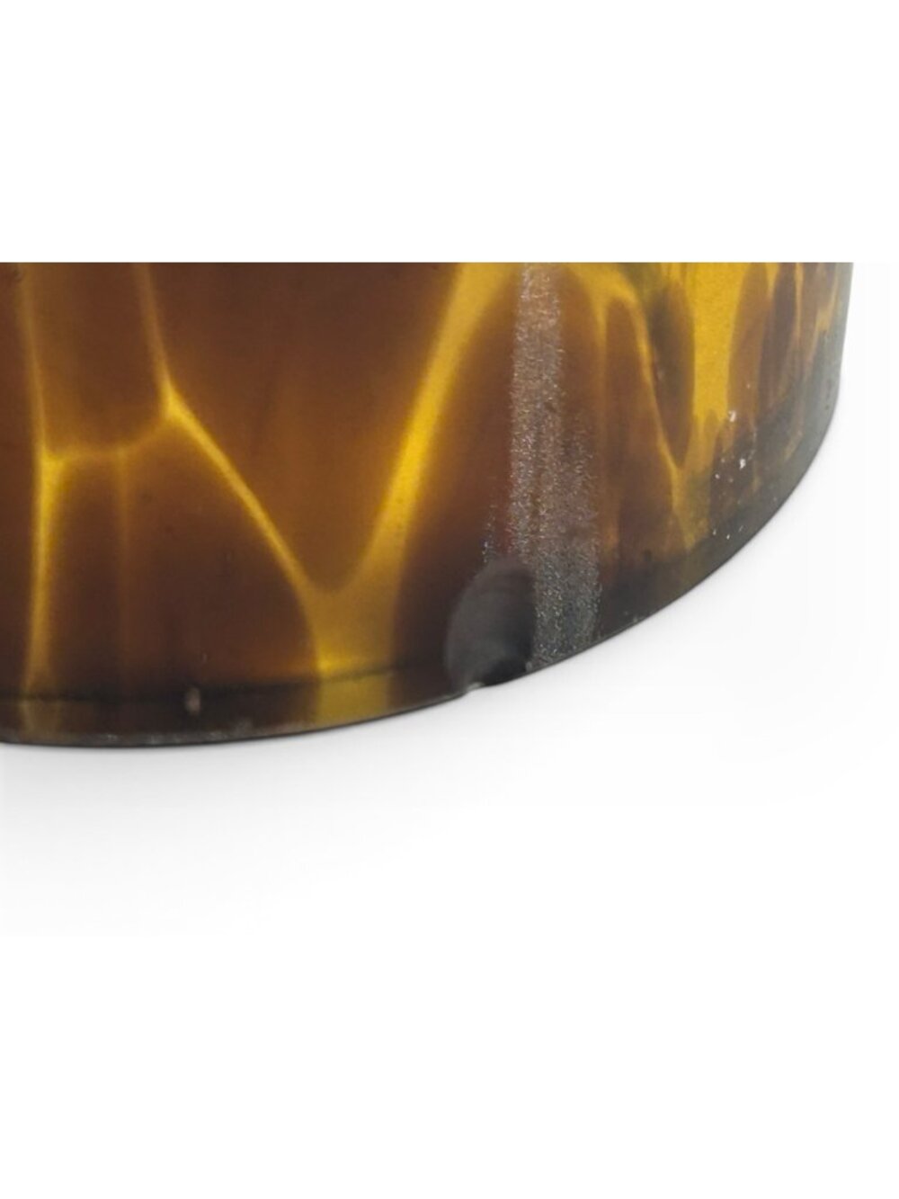 Vintage Tortoiseshell Glass Napkin Rings Set of 6 Faux Tortoise Shell Table Deco - Picture 16 of 16